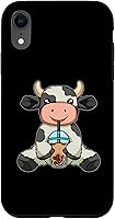 Vista 9 de iPhone 12 mini vaca beber té de burbujas lindos animales con estuche de té Boba