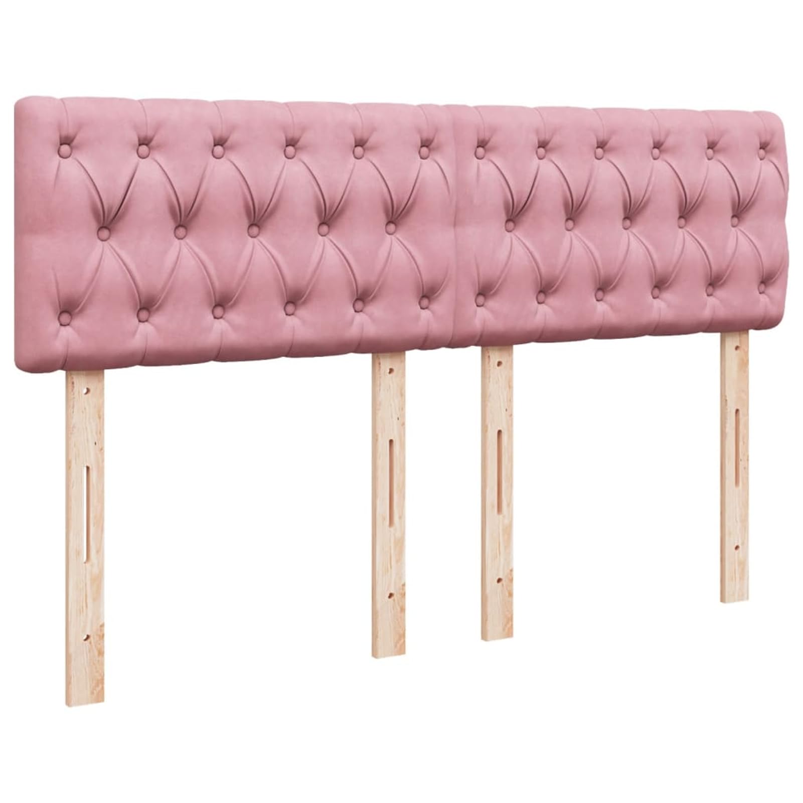 ATOMSTACK MAKER Letto a molle, rosa, 140 x 190 cm, con materasso a molle insacchettate e rivestimento in velluto traspirante, morbido, di supporto, lavabile, con testiera e rete a doghe