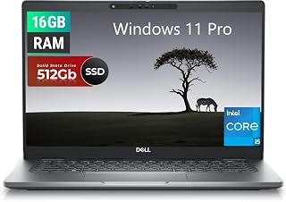 Dell Latitude 5330 Laptop, 13,3" FHD(1920x 1080), Intel i5-1245U, 16GB de RAM, 512 GB SSD, Teclado retroiluminado, Windows 11 Pro (reacondicionado)