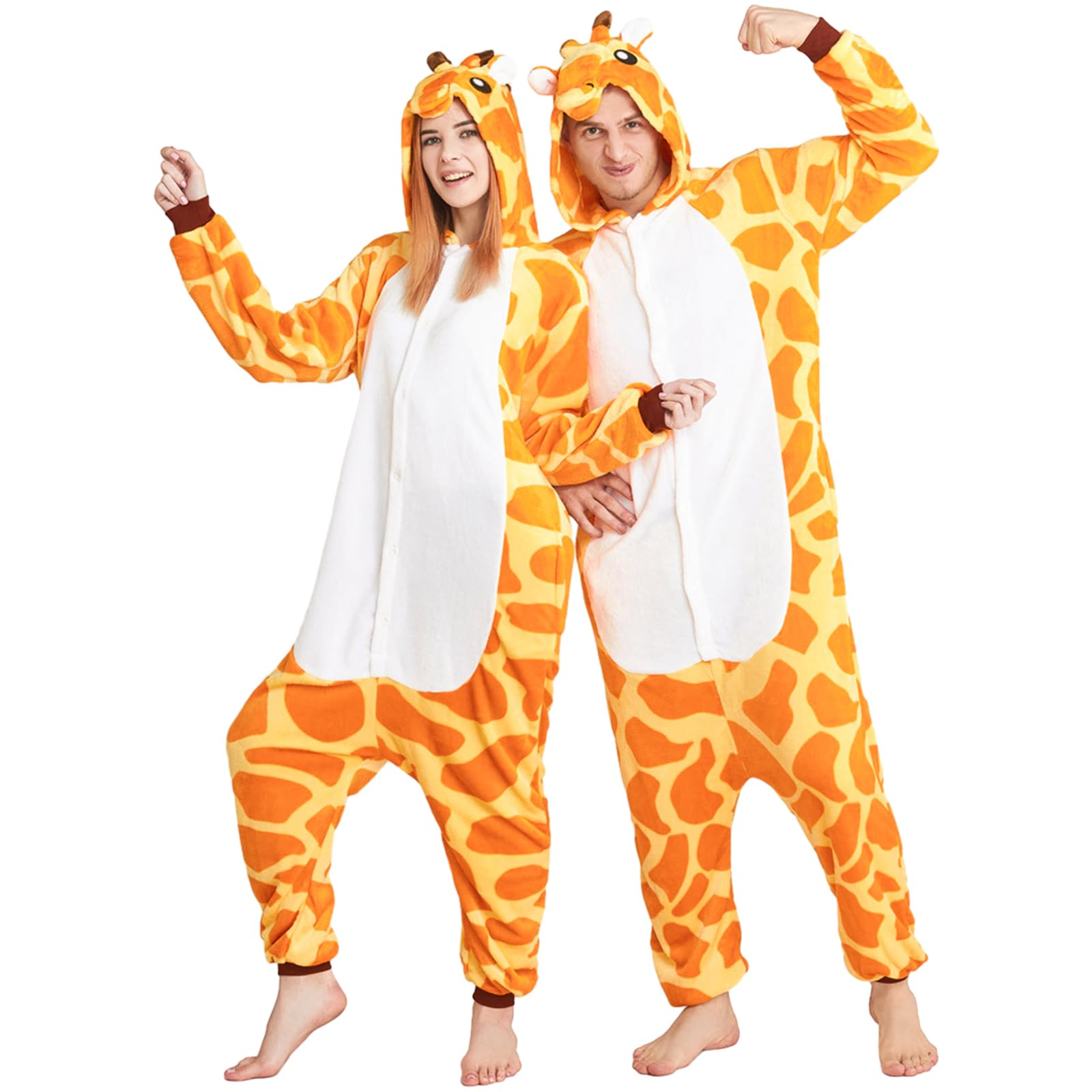 Unisexo Onesie Adulto, Disfraz Pijama Jirafa, Traje Disfraz, Disfraz de Anime Cosplay, Ropa para el Hogar, Fiesta de Pijamas, Halloween, Disfraces de Carnaval