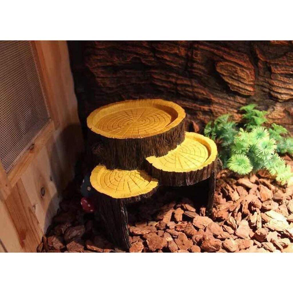Escondite de Agujeros para árboles, Caja de Cueva para Reptiles y Acuario de Anfibios, decoración de Esquina de hábitat, escondites de Tortugas, Serpientes y lagartos, Accesorios, Adornos
