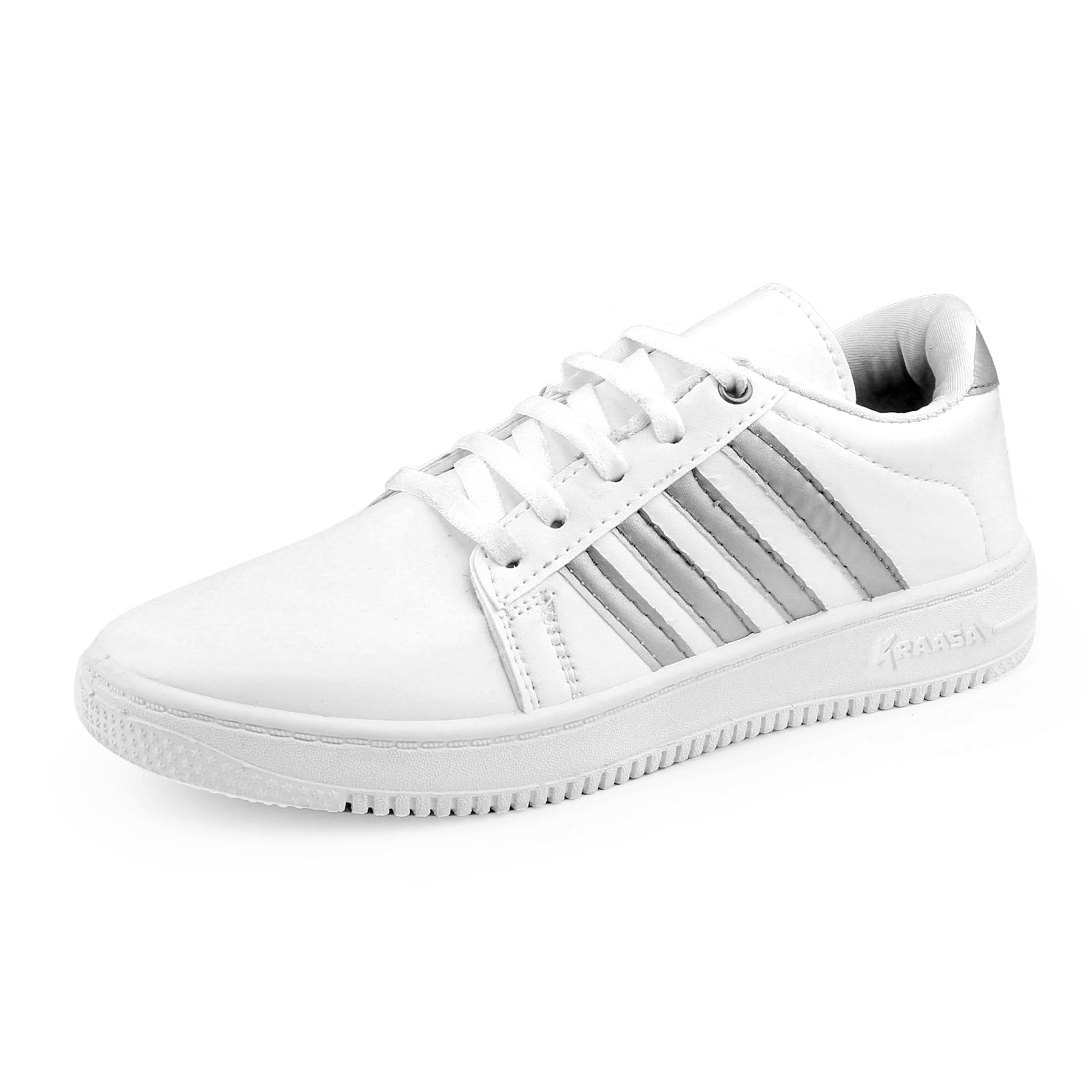 Kraasa Crown Sneakers for Women & Girls, Casuals for Women WhiteSilver UK 4 (B0CGVP1D32) Amazon Price History, Amazon Price Tracker