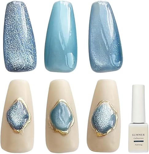 HEMAフリー マグネットジェル＆フラッシュジェル 全3色 4g サマーコレクション 超微粒子 4ミクロン アクリル酸フリー 日本製 アレルギー対応 フラッシュマグ ジェルネイル セルフネイル nomam ノマン (flash mag, 4g)のサムネイル