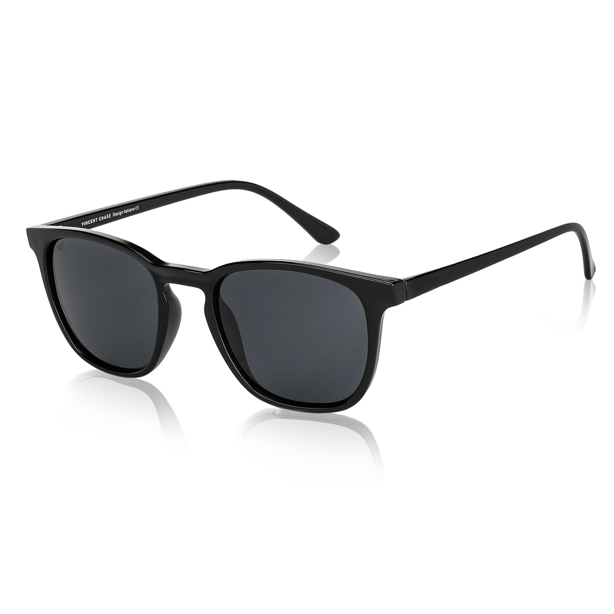 By Lenskart | Full Rim Square Stylish Sunglasses | Polarized And UV Protected|For Men And Women| Vc S14090