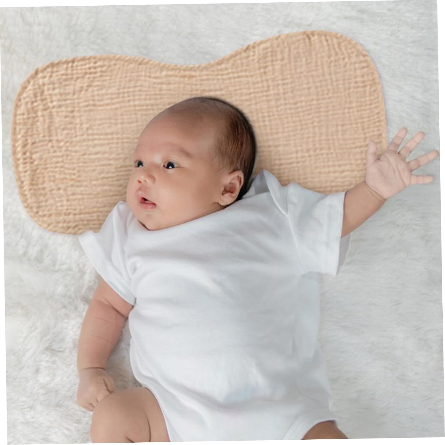 UPKOCH 4Pcs Cotton Burp Cloths for Newborns Absorbent Baby Burping Rags 4-Layer Soft Towels for Spit-Up Boys and Girls for Feeding and Travel