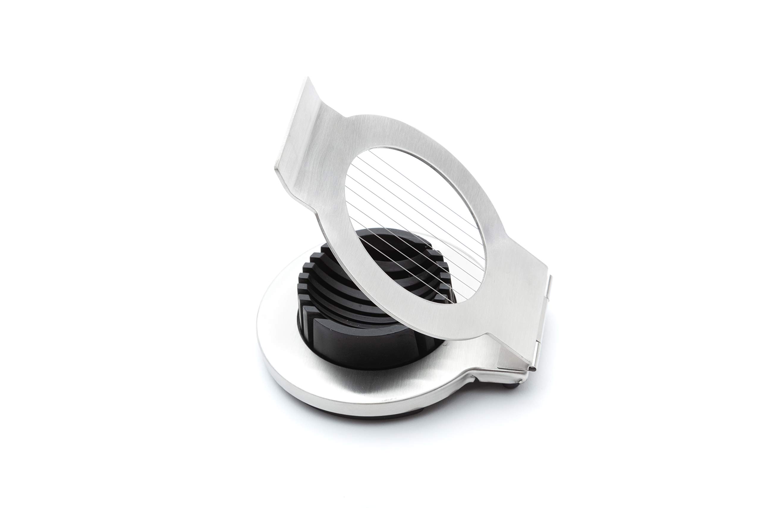 Jean-Patrique White Stainless Steel Egg Slicer - Professional Egg Slicer & Boiled Egg Cutter - By Jean Patrique