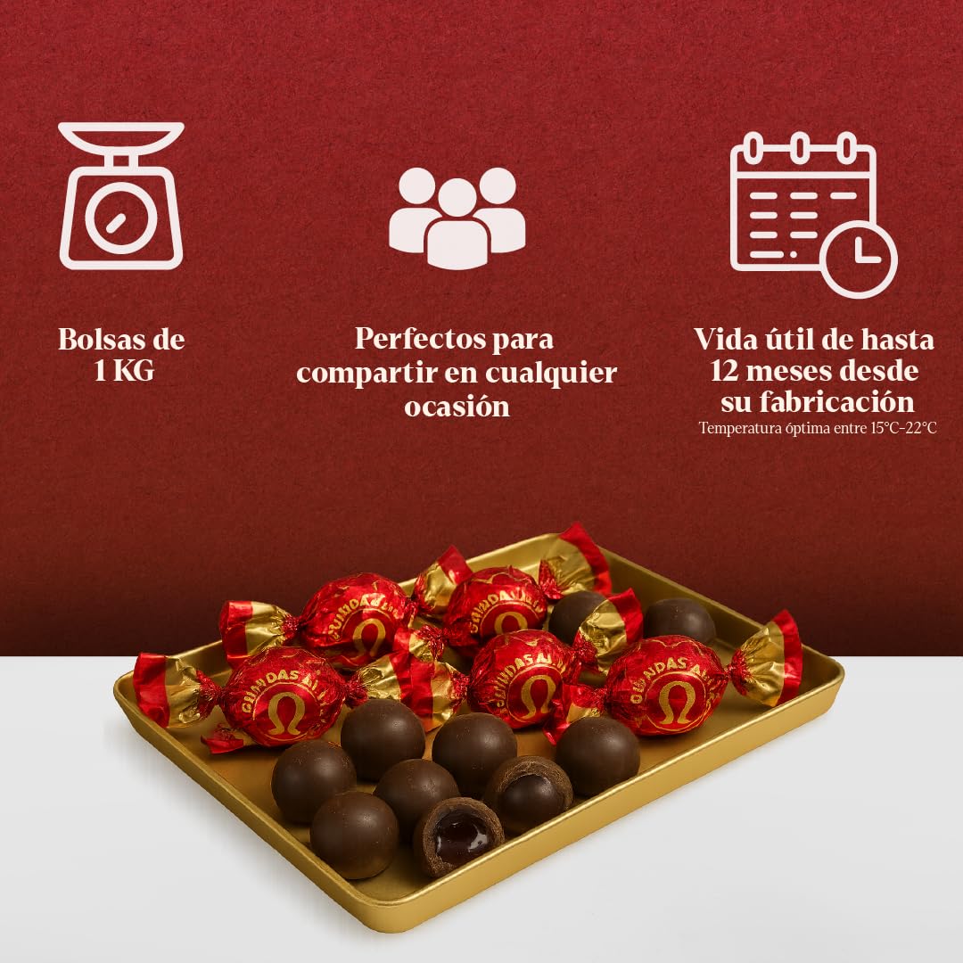 CERISES À LA LIQUEUR ENROBÉES DE CHOCOLAT LAPASION 1 KG