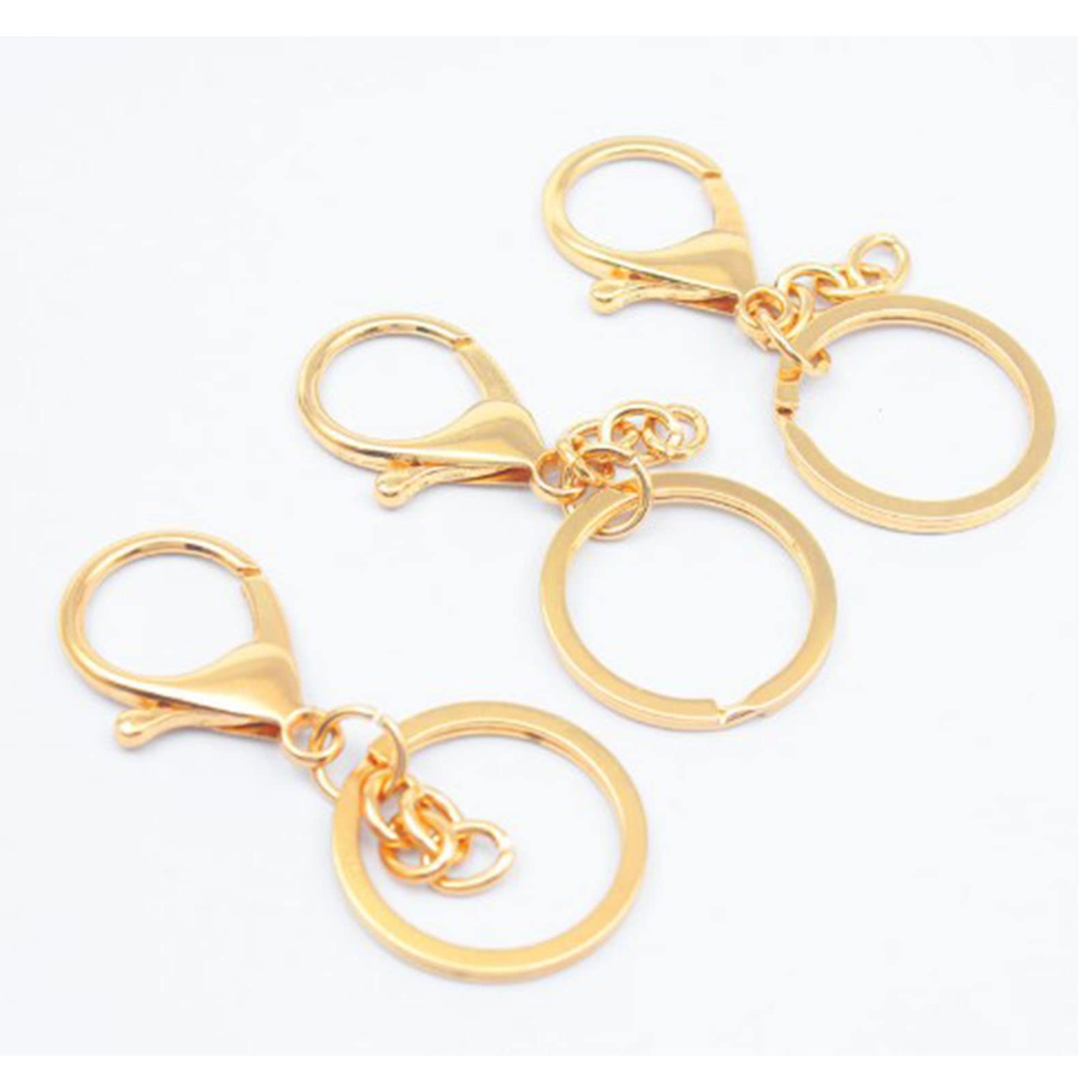 PhoenixDN 40 Pièces Porte-Clés Matériel, Clip De Queue Porte-clés, En Jeu De Porte-CléS En MéTal, Avec Outil De Pinces, Pour Fournitures De MatéRiel De Pince De Porte-CléS