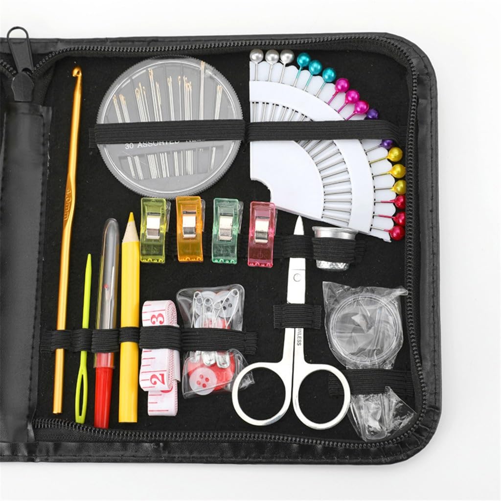 Kit de Costura portátil, Caja de Costura, combinación de Costura para el hogar con Herramientas de Bordado de Punto de Cruz