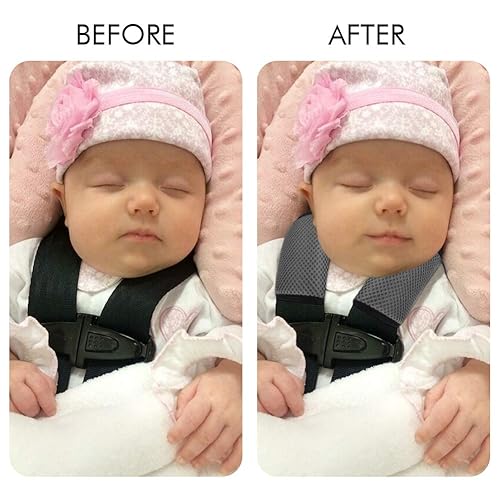 Miniatura 3 de Accmor Correas de asiento de automóvil para bebés y niños, fundas suaves para correas de asiento de automóvil, fundas de cinturón de seguridad para