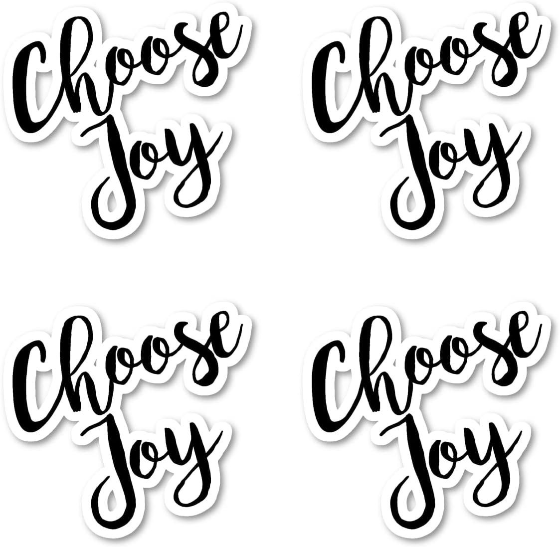 Choose Joy Sticker Inspirational Quotes Stickers (4 Pack