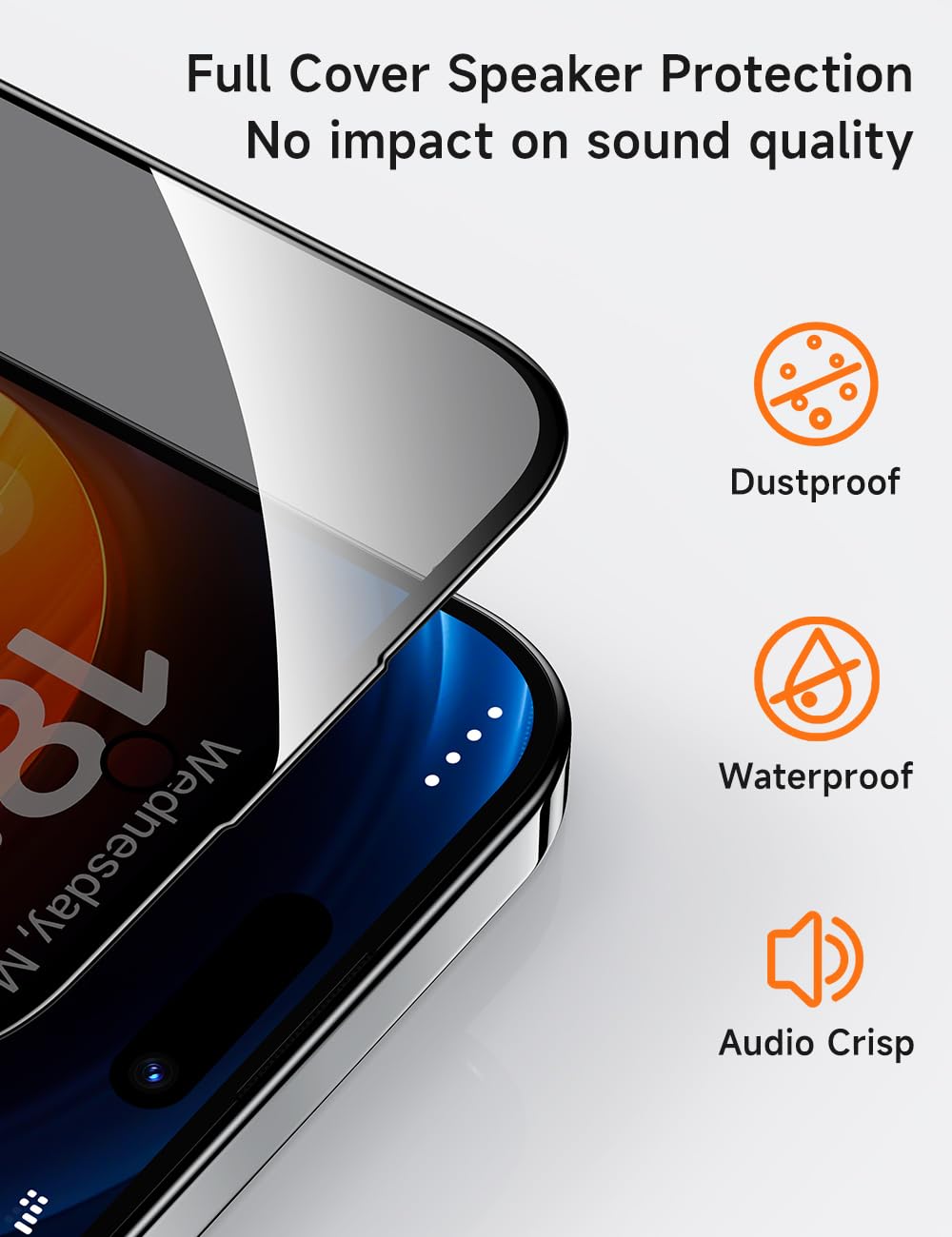 Verre Trempé Pour IPhone 14 Pro Max Anti Espion 2022, 3D Couverture Complète Privacy Film