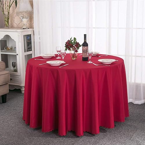 J&C Mantel redondo de otoño para mesa circular para exteriores e interiores, fiestas, bodas, Navidad, Halloween, Acción de Gracias, mantel para mesa