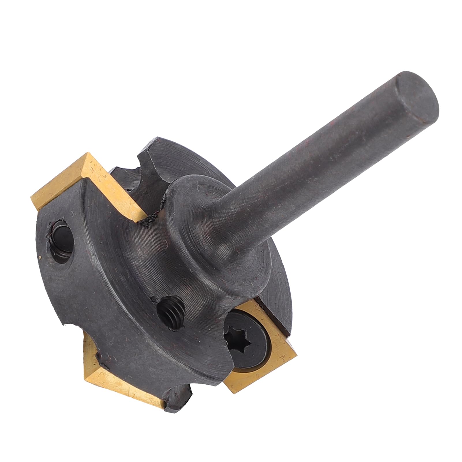 Punta per Fresatura per Appiattimento Lastra, Punta per Rivestimento ATS con Diametro di Taglio da 1/4, Codolo 1/4, Inserto in Carburo 2+2 Taglienti per Superficie CNC Spoilboard con Inserti
