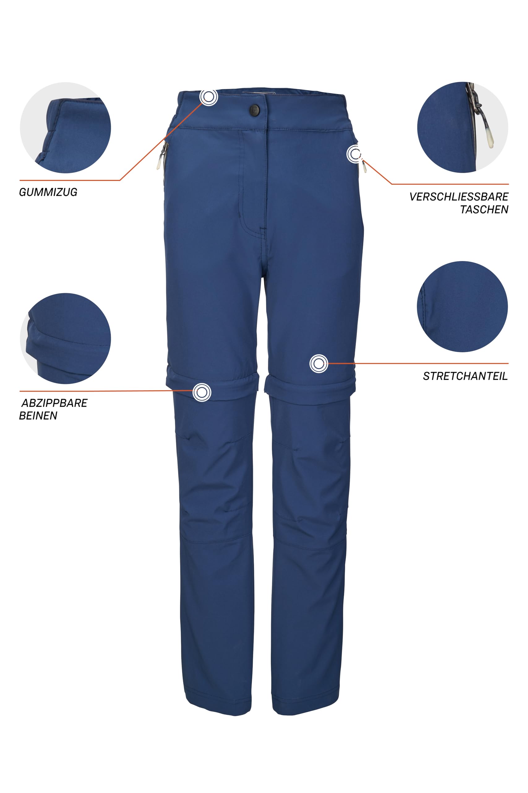 Killtec Kos 342 Grls Pnts - Funkcjonalne spodnie/spodnie outdoorowe z odpinanymi nogawkami Girl´s