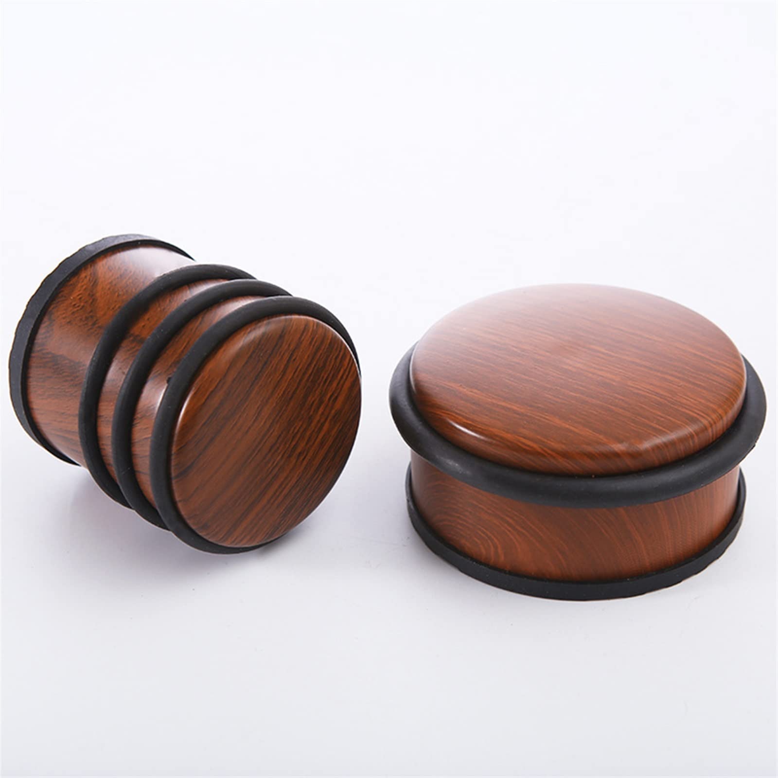 Heavy Duty Floor Door Stopper No Drill Stainless Steel Door Stop With Anti-Skid Rubber Decorative Safety Door Wedge For Home (Color : B)