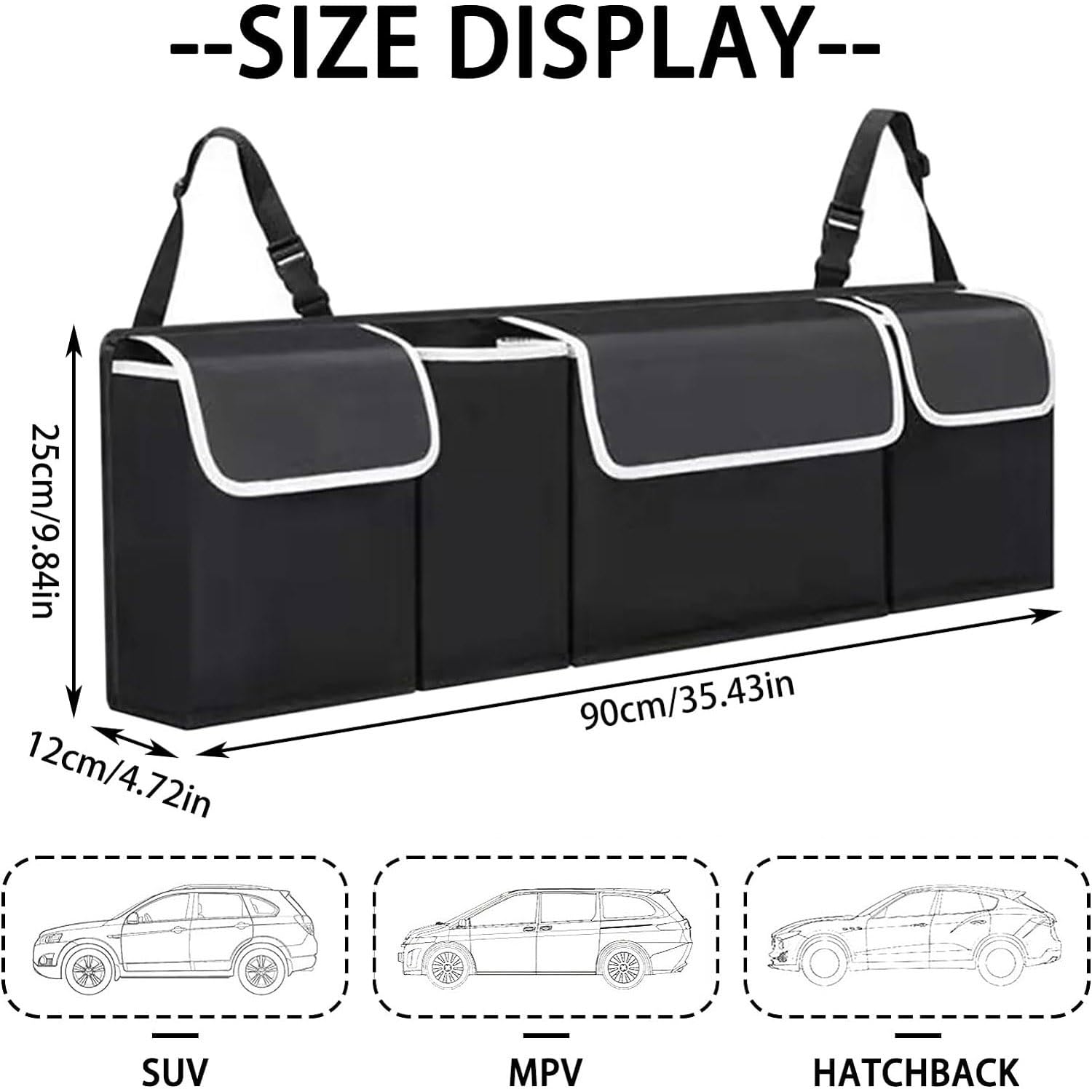 Kofferraum Organizer Für Suzuki - Wasserdichte Aufbewahrungstasche | Faltbar Für Swift, Vitara, Jimny, Baleno