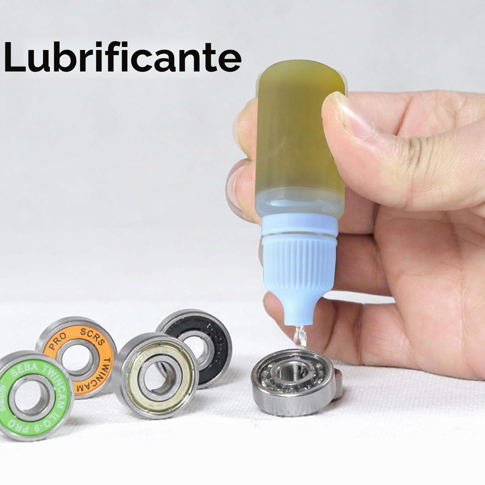 Lubrificante per cuscinetti da skateboard,Olio per cuscinetti da skateboard,Lubrificante per ruote lisce | Lubrificante per cuscinetti per pattini, professionale, ad azione rapida, facile da usare, da