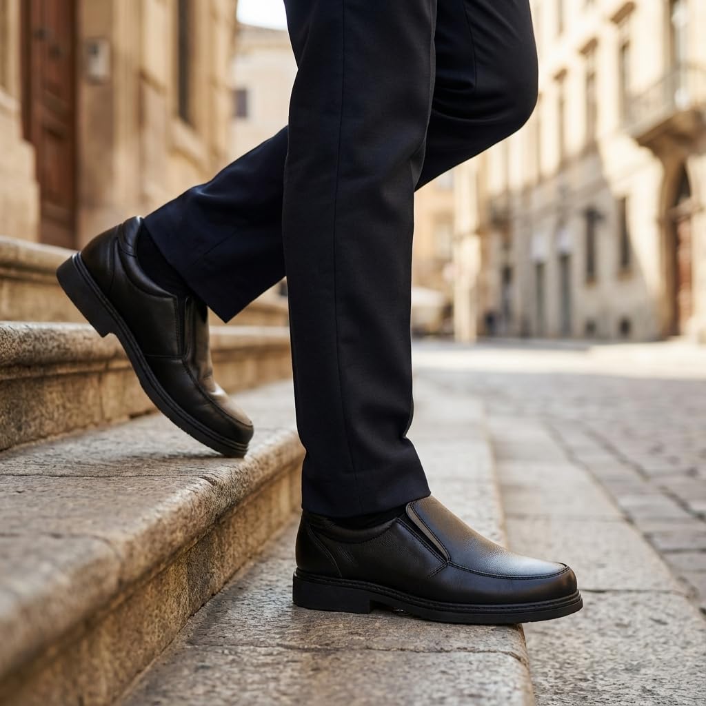 NOESLOMISMO BY DILEMA Zapatos de Vestir de Cuero para Hombre sin Cordones