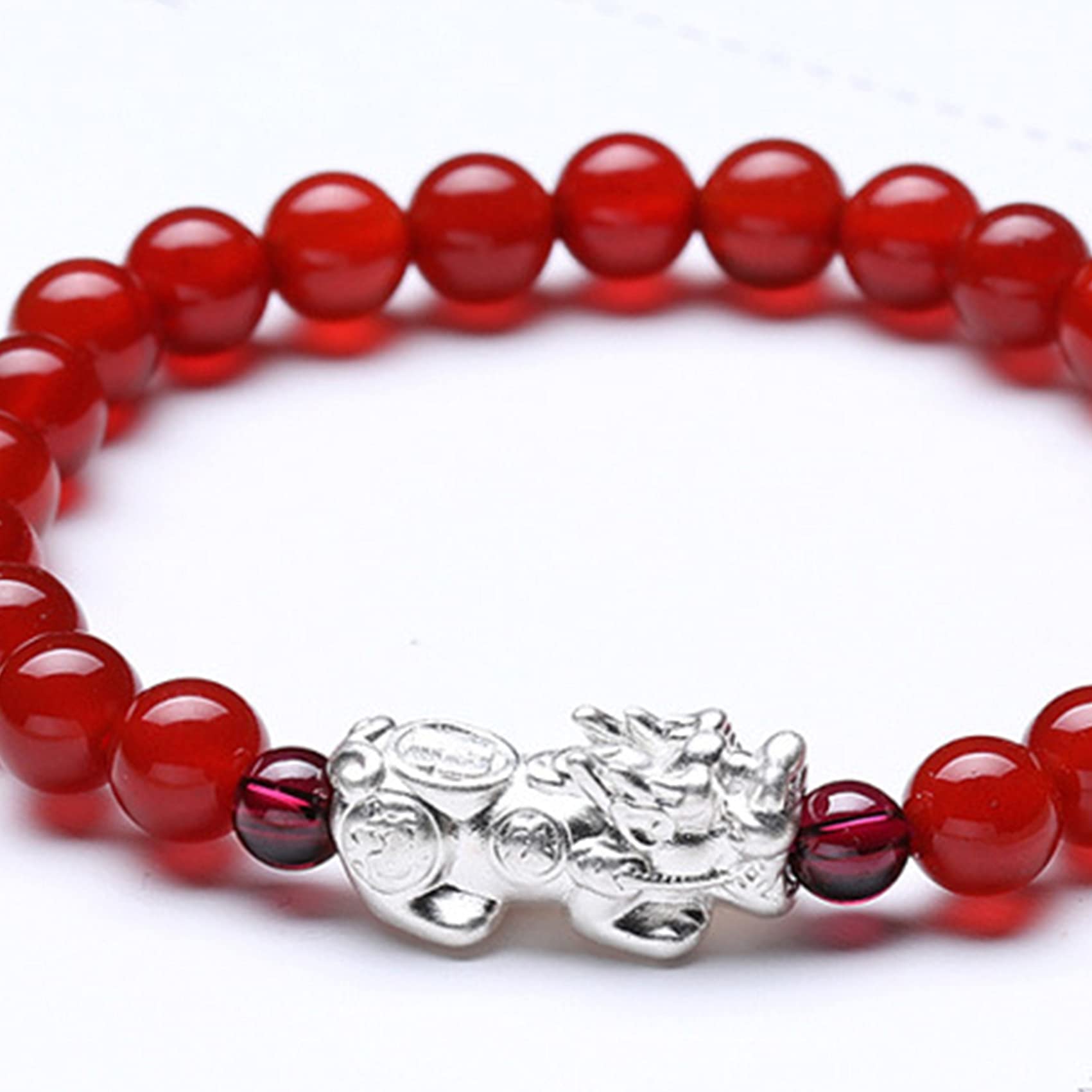 Braccialetto Cinese Con Perline Feng Shui, Buddismo Sei Parole - Foto 9