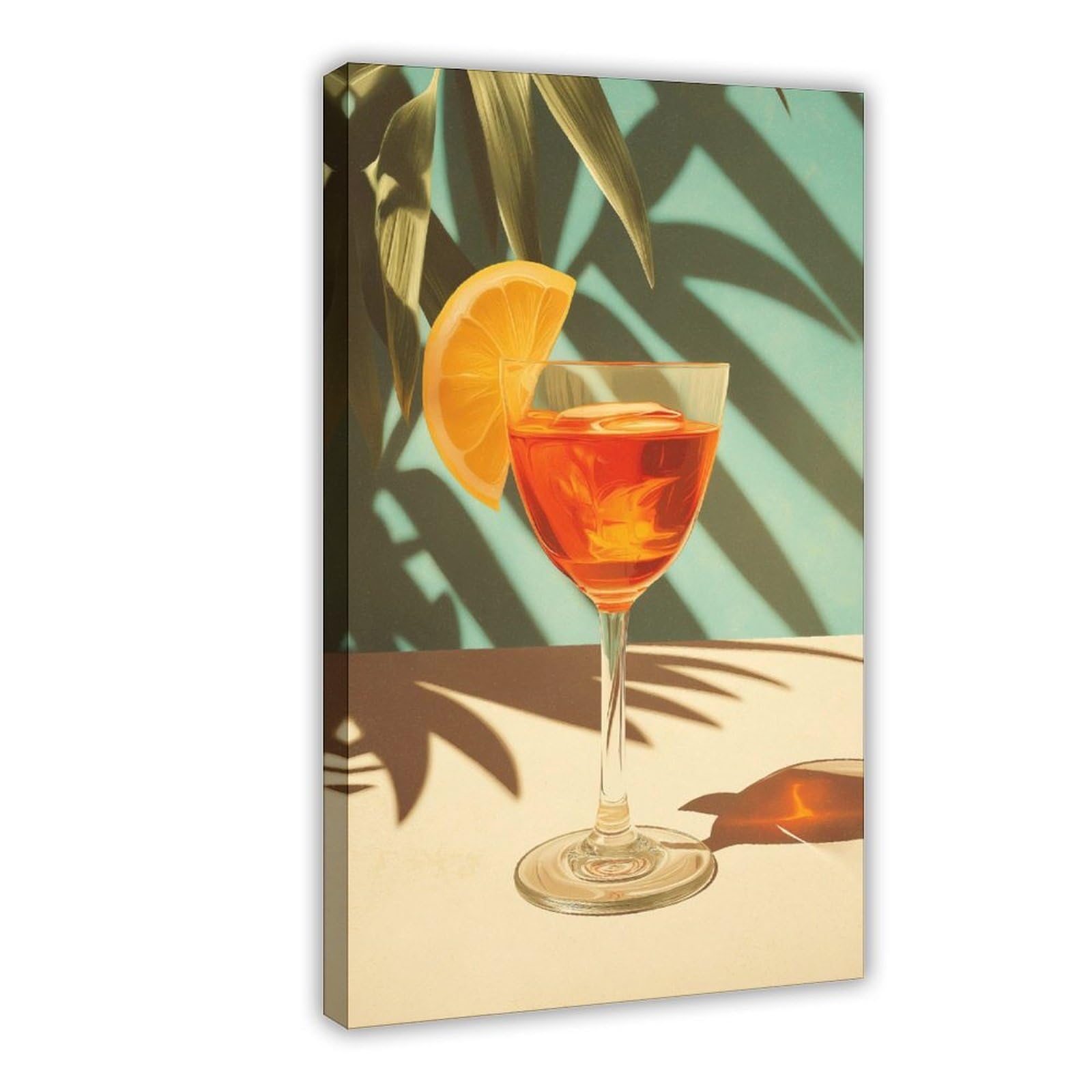 YWTJAX Sunlit Citrus Cocktail Poster Canvas Poster for Home Decor Gift