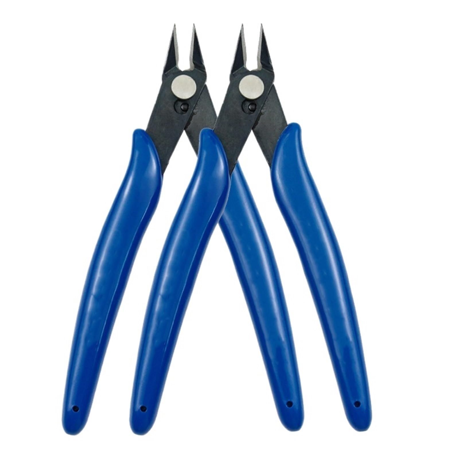 Alicates universales, herramientas multifuncionales, cortadores de Cable Eléctrico, tijeras laterales de corte, pinza de acero inoxidable al ras(GJ18 2pcs)