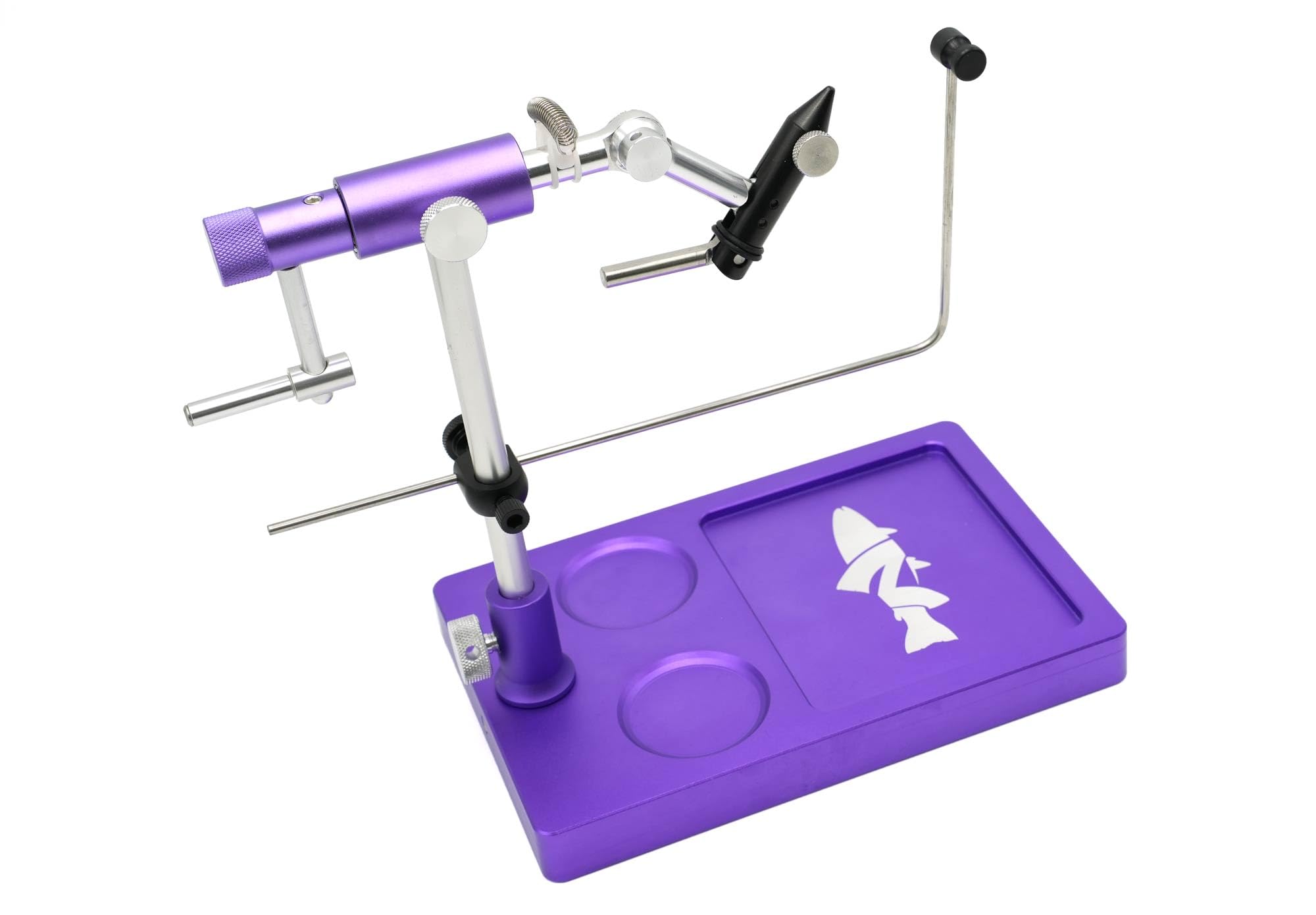 Nirvana V2 Rotary Fly Tying Vise with Travel Base - Now with Improved Jaws, Joints, and More functionality