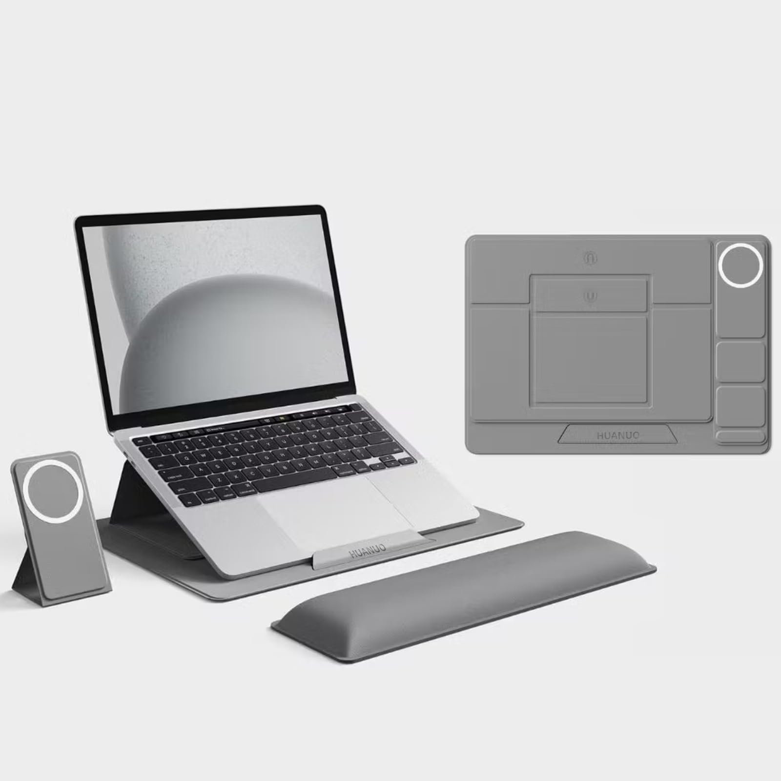 HUANUO ノートPCスタンド 磁気式 4段階角度調整 3in1多機能マット Amazon.co.jp: HUANUO ノートパソコンスタンド ノートPCスタンド
