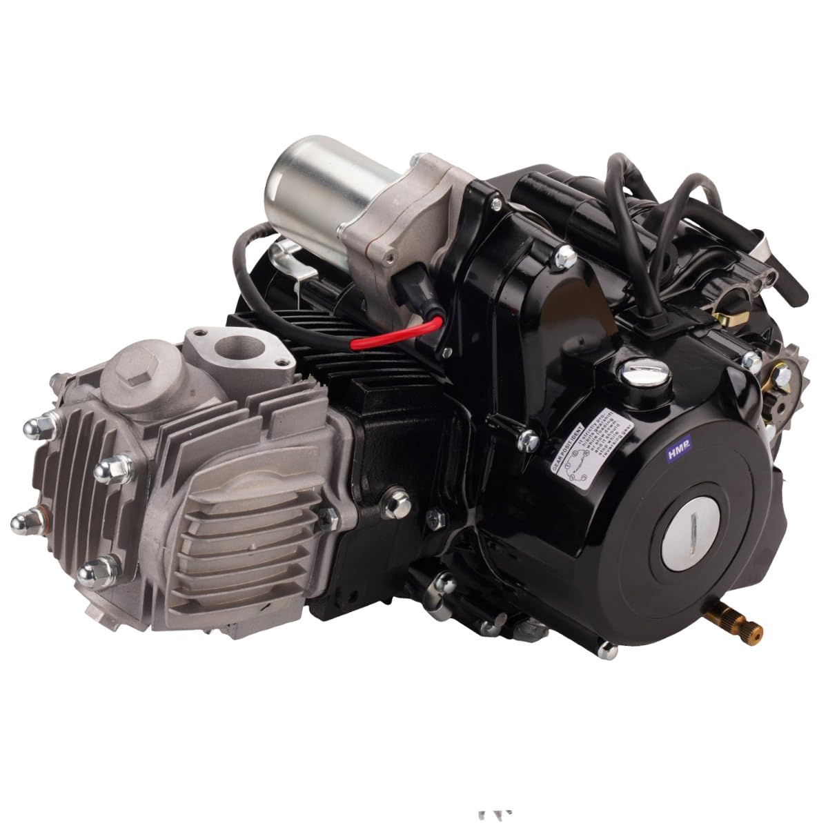 4 Takt Motor Set 125 CCM halbautomatik E Starter Rückwertsgang Luftgekühlt für ATV Quad