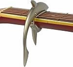 Shark Capo,Zinc Alloy Tone Clip for Acoustic,Folk,Electric Guitar and Ukulele (Black)