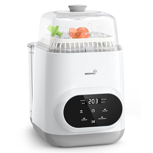 Grownsy EaseClean Baby Bottle Washer Pro | Nettoyeur, Stérilisateur et Sécheur