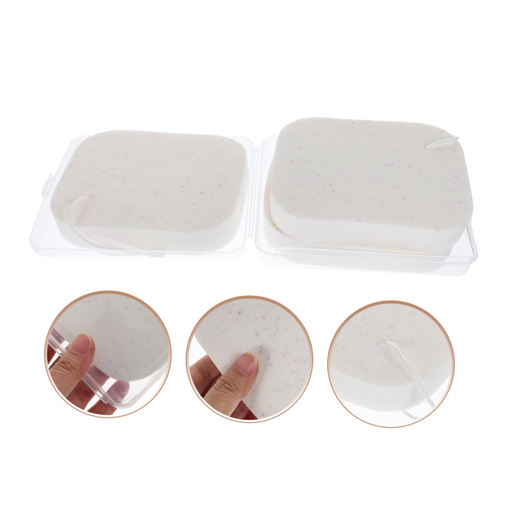 KOMBIUDA 5sets Spugne Per Viso Lavabile Di Spugne Esfolianti Per Pulizia Del Viso Strumenti Per Make-up Per Pulizia Delicata e Comfortevole