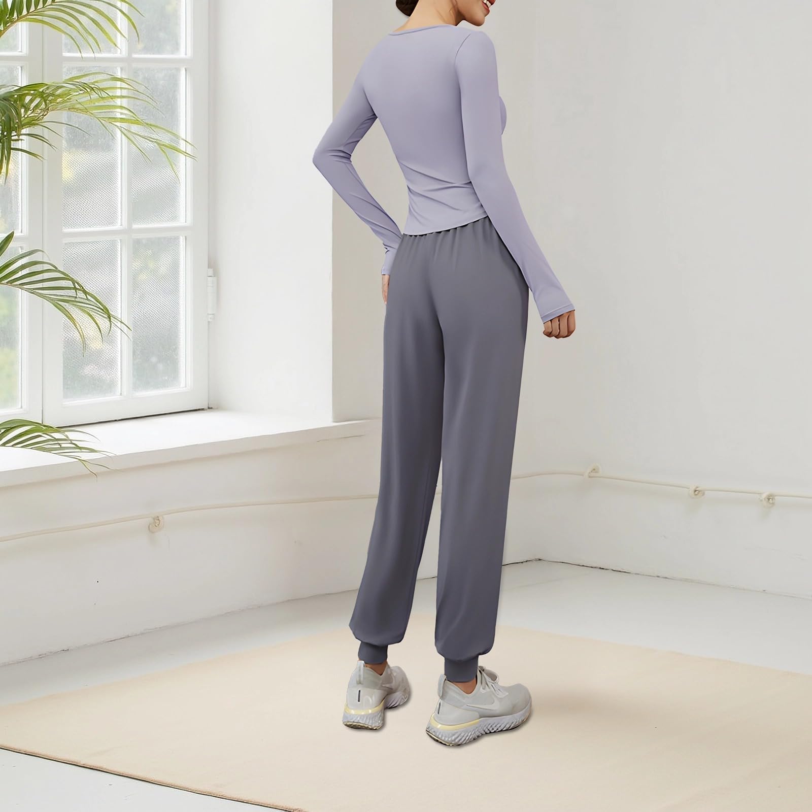 3-częściowe zestawy treningowe dla kobiet XXL, poliester spandex, stroje do jogi z kurtką, top z długim rękawem i spodniami, odprowadzająca wilgoć, oddychająca odzież sportowa, odpowiednie na siłownię