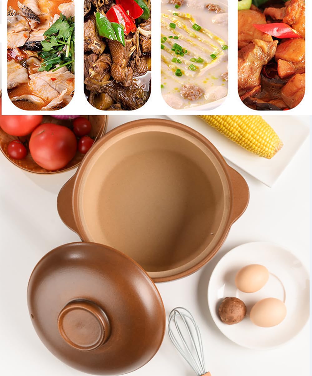 garnek ceramiczny, Gotowanie Gliniany garnek Gorący Gliniane garnki Retro styl(1.1l)