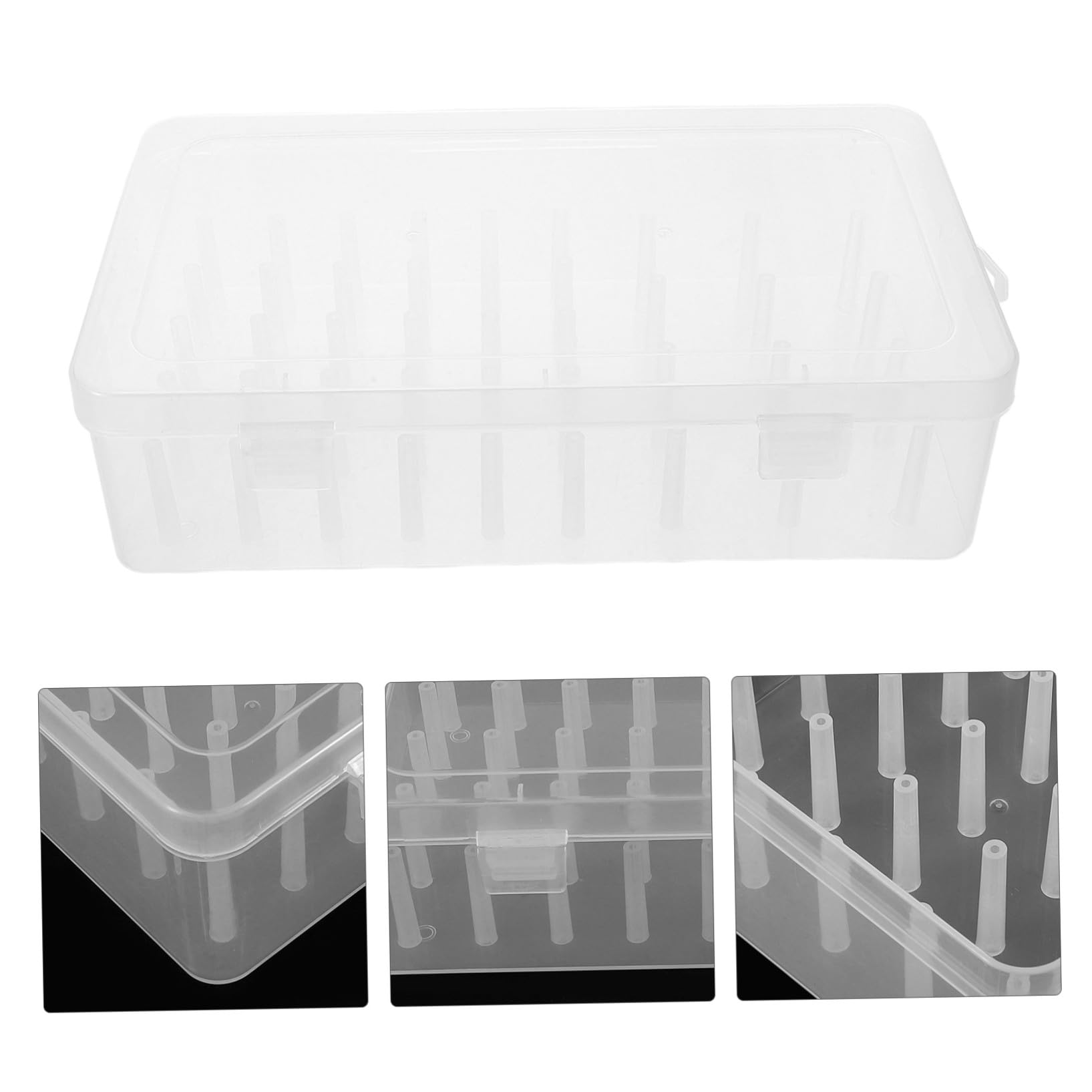 ORFOFE 3 piezas Caja Organizadora de Hilos de Coser Multifuncional Almacenamiento Compacto para y Suministros para Proyectos DIY y Costura Casa