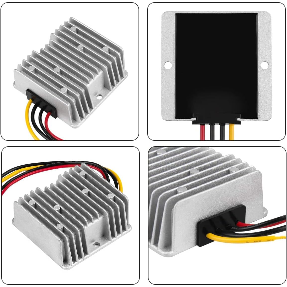 Régulateur de Tension CC 9-36 V, 12 V, 24 V, 36 V à 12 V, 5 A, 10 A, convertisseur de Tension CC à CC étanche, 12 V à 12 V, for Voiture(9-36V to 12V5A)