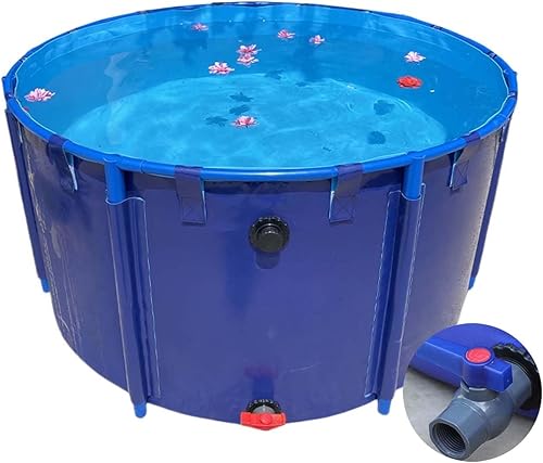 Aquarium Pool Pond Pool Above Ground Round Canvas Fish Pond Pool Large Aquaculture Pool for Raising Koi Fish for Above Ground Swimming Pools