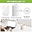 1 Gallon 330 Counts Strong Trash Bags Garbage Bags by Teivio, Bathroom Trash Can Bin Liners, Small Plastic Bags for home office kitchen, Clear