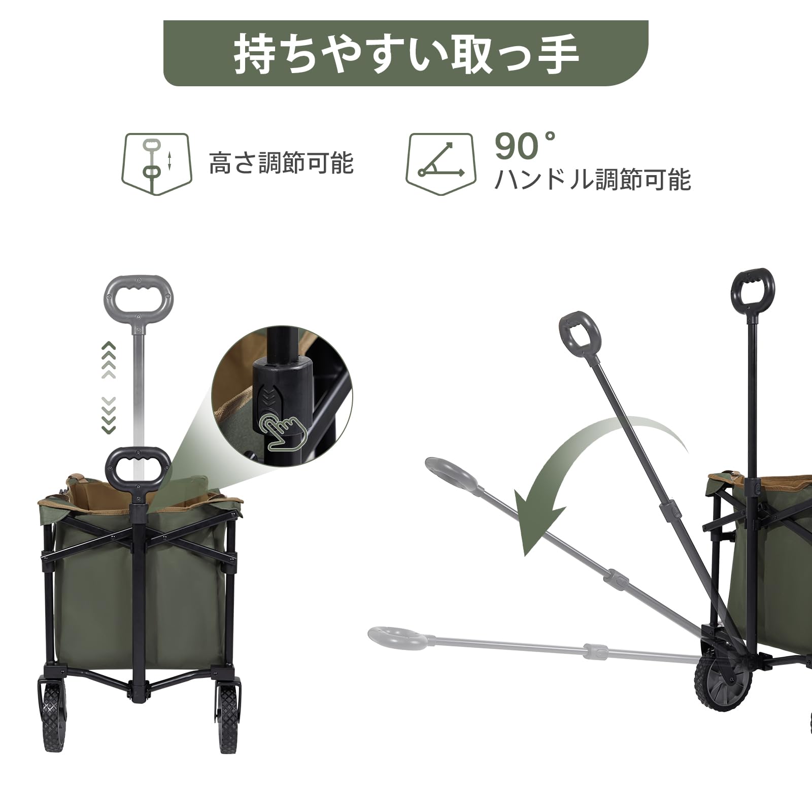 Amazon.co.jp: TIMBER RIDGE キャリーカート キャリーワゴン