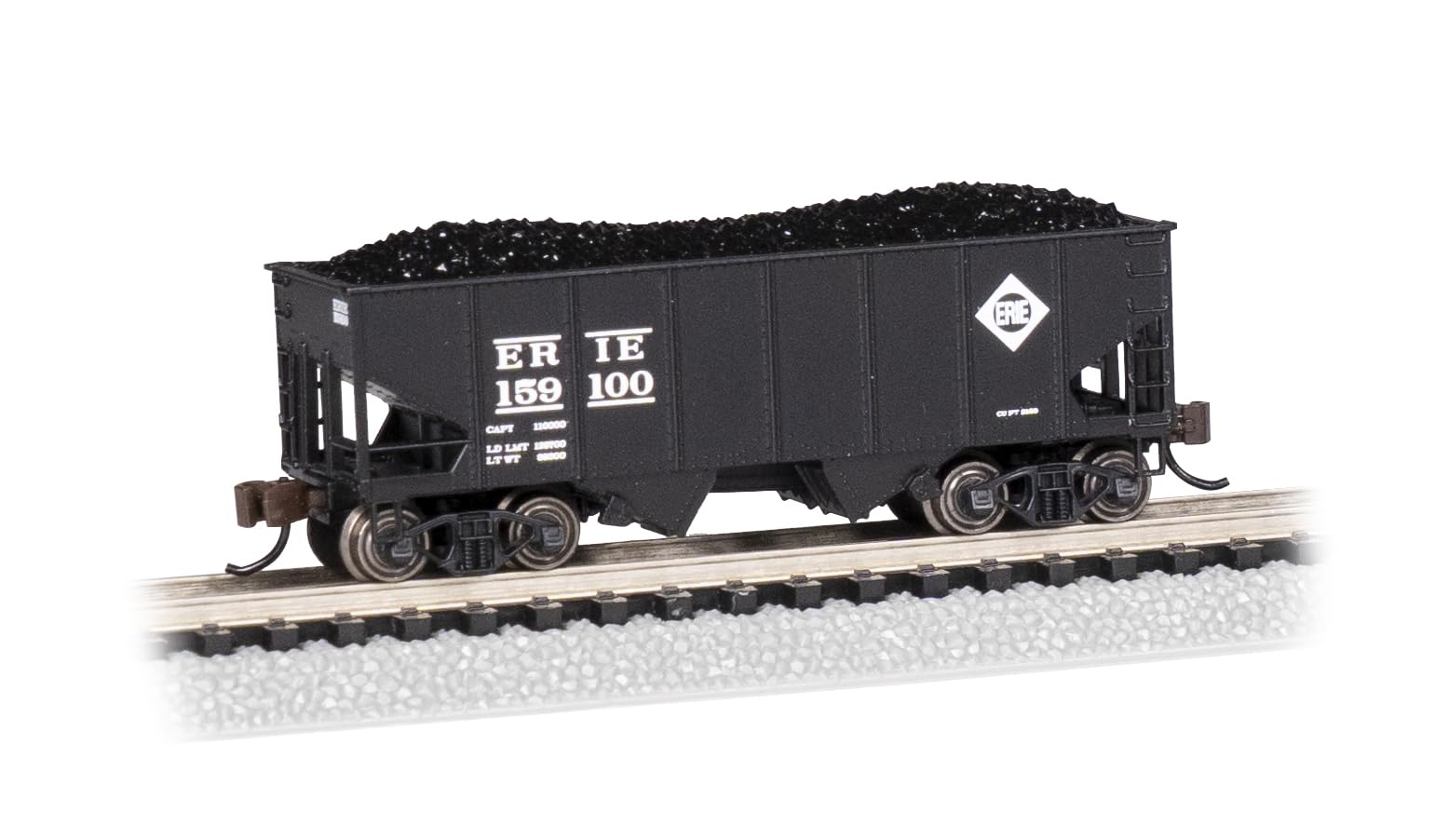 Bachmann Trains - USRA 55-TON 2-Bay Hopper AUTO - Erie #159100 - Scala N