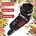 Caroma Inline Skates 3 Size Adjustable Roller Skates with 8 Lights Up LED Wheels for Beginner Sports Indoors and Outdoors (Black Red, M(US 2-5))