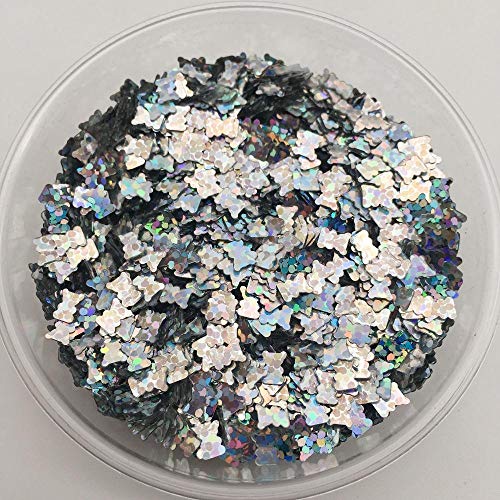 ALENAOO 20g Laser Silber Mix Form PVC lose Pailletten Glitter Paillettes für Nail Art Maniküre, Hochzeitskonfetti… – Bild 5