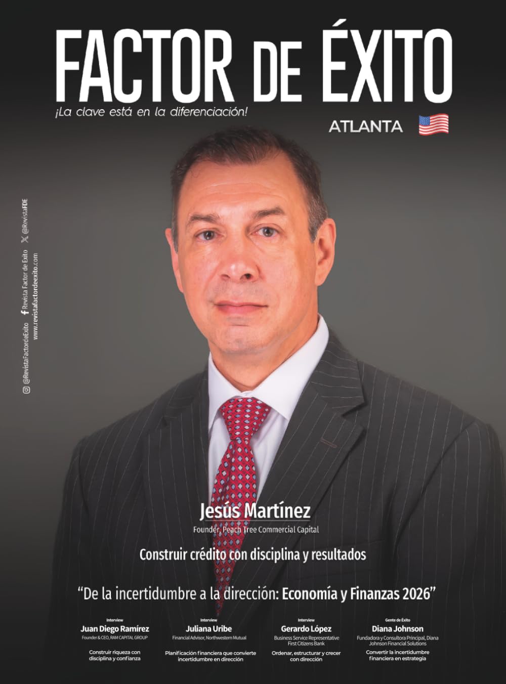 De la incertidumbre a la dirección: Economía y Finanzas 2026. Edición #20 Atlanta (Revista Factor de Éxito Atlanta)