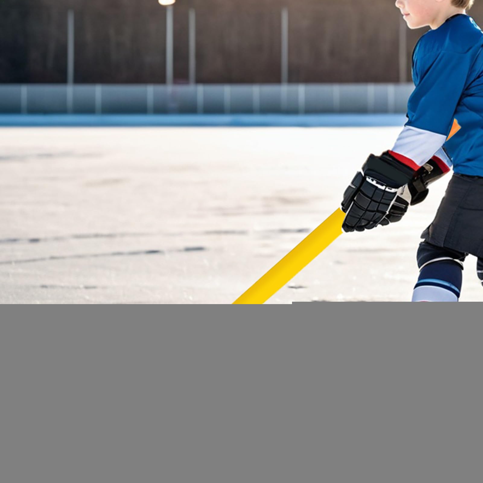 Generico Bastoni da Hockey per Interni, Bastoncini da Hockey per Bambini, Set di Bastoncini da Leggeri, Set di Palline da su Ghiaccio per Bambini, Set di Mazze da Leggero per Principianti