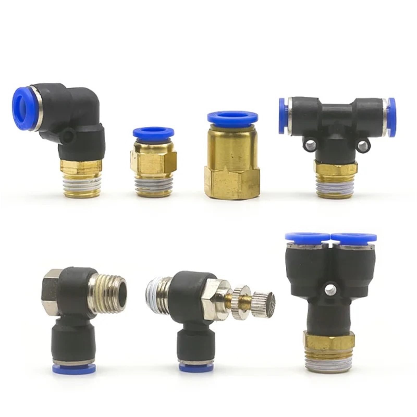 20 raccordi pneumatici rapidi PX 4-12 mm per tubo flessibile aria raccordo 1/8 1/4 3/8 1/2 BSPT filettatura maschio (12-01) raccordi idraulici