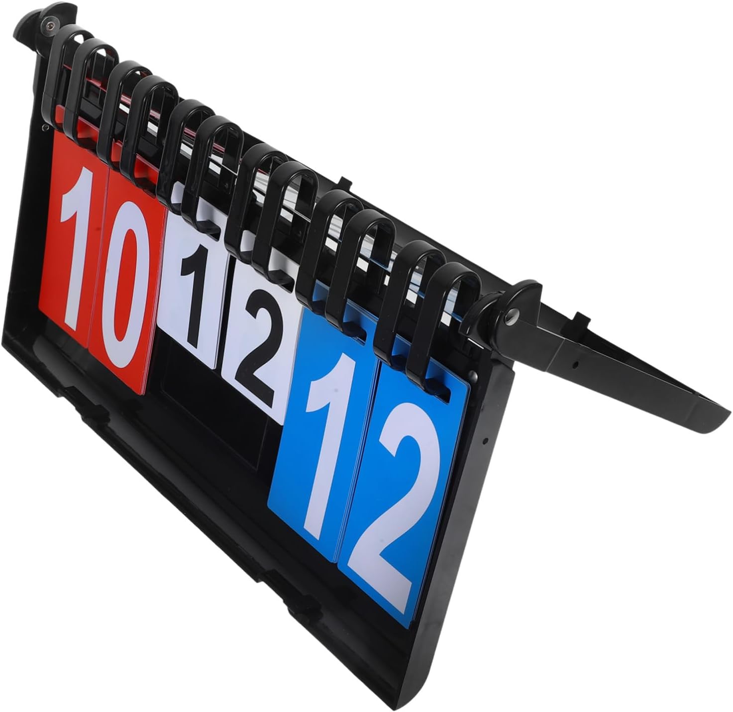 Mikikit Portable Flip Scoreboard Readable Basketball Score Keeper for Indoor and Outdoor Sports Durable Multi Sport Tabletop Scoreboard for Soccer Volleyball and More