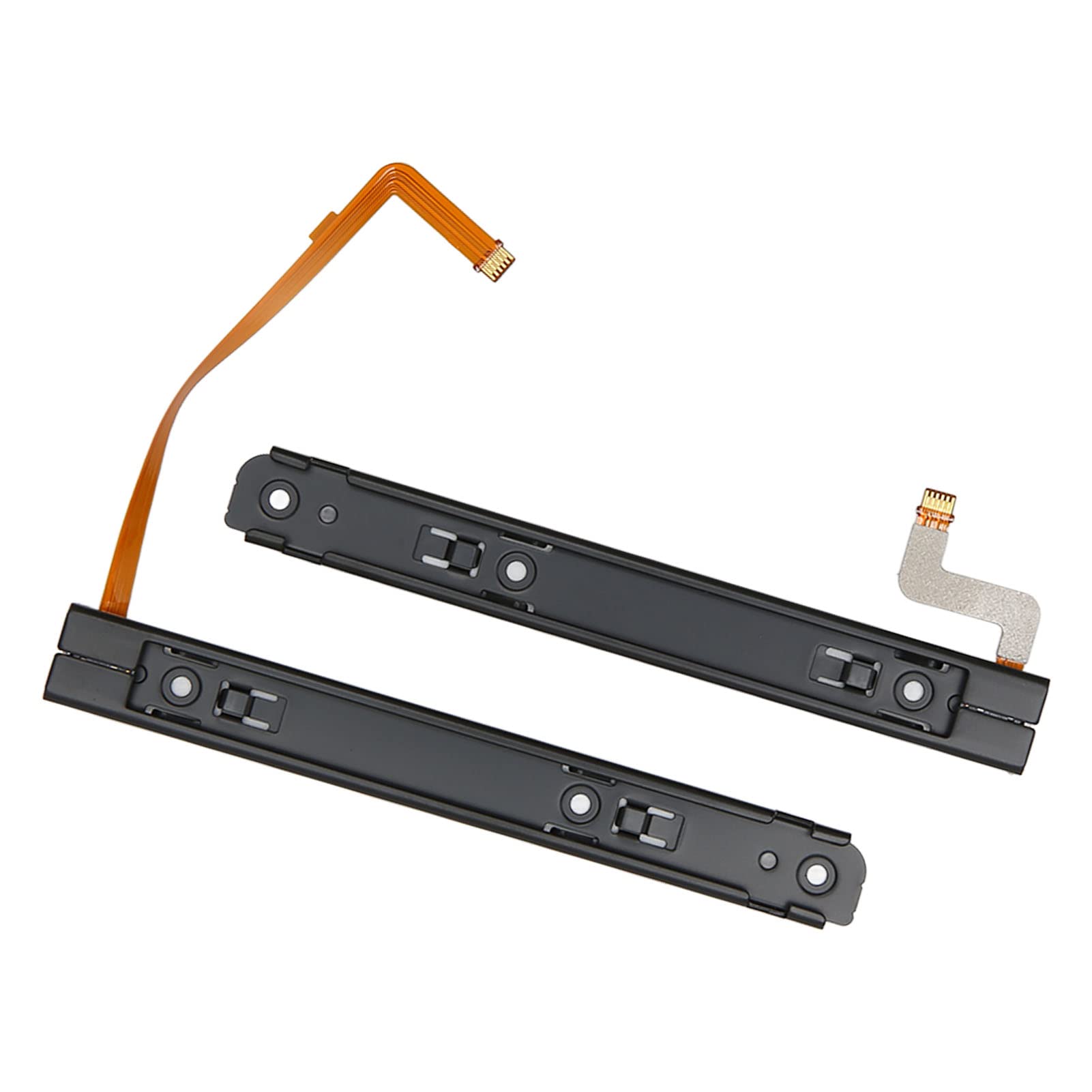 Guida di ricambio destra e sinistra per interruttore, guida di scorrimento professionale in metallo con cavo flessibile sensore per interruttore OLED host (1 paio)