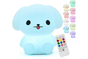 Mini Table Lamp Dog-Shaped Night Light for Kids and Babies