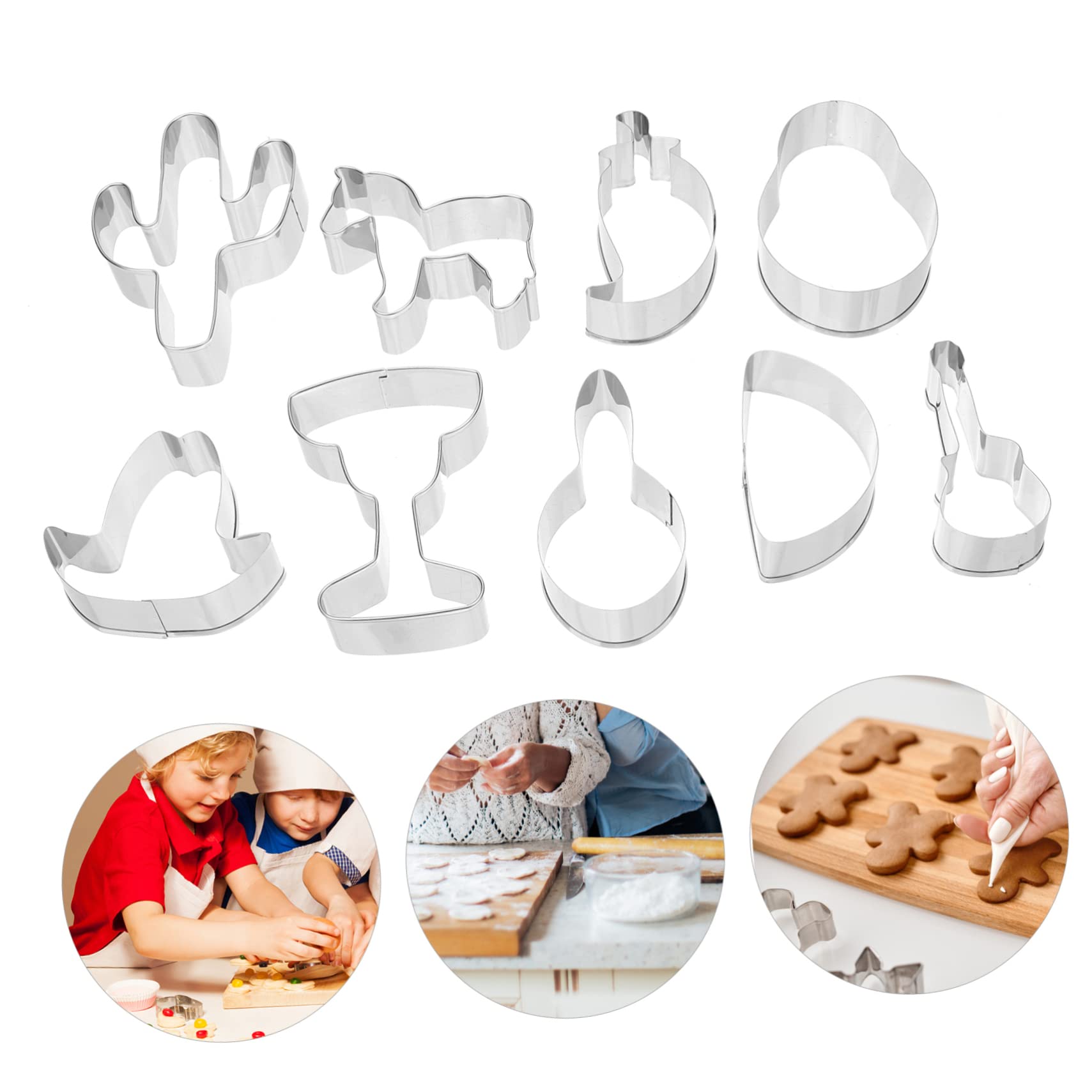 Alipis 4 Ensembles Moule À Biscuits Pâtisserie Joli Emporte-pièce Empreneurs À Biscuits Nombre Coupeur Emporte-pièces Pour La Cuisson Fraises Décoration Acier Inoxydable 6 Pièces * 4