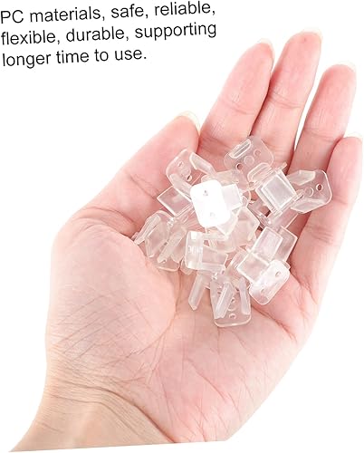 Miniatura 6 de DOITOOL 500 piezas de hebilla de fijación de neón luces de cuerda de neón LED tira de luz flexible LED soporte de cuerda LED clips de luz LED tira